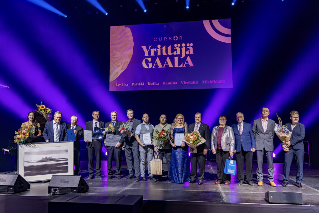 Yrittäjägaalassa palkitut yrittäjät